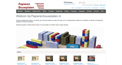 Desktop Screenshot of papierenbouwplaten.nl